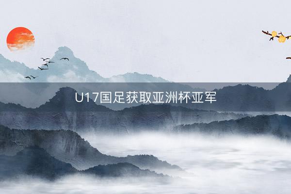 U17国足获取亚洲杯亚军