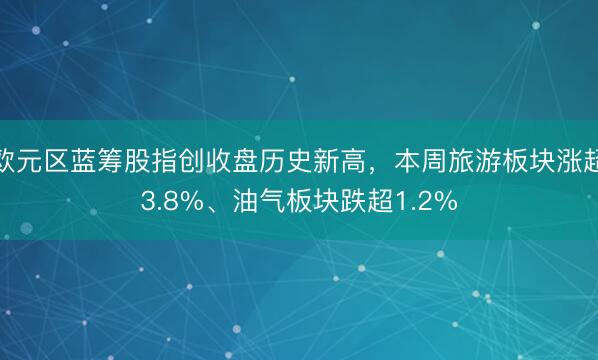 欧元区蓝筹股指创收盘历史新高，本周旅游板块涨超3.8%、油气板块跌超1.2%